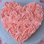 Heart Roses Cake