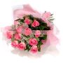 A bunch of Pink Roses - with a dozen of roses