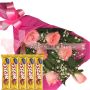 Cadbury 5Star & Romantic Pink Roses Bouquet