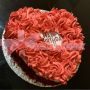 Floral Design Heart Cake 