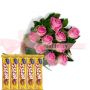 Cadbury 5Star & A Bouquet Of Pink Roses for someone special